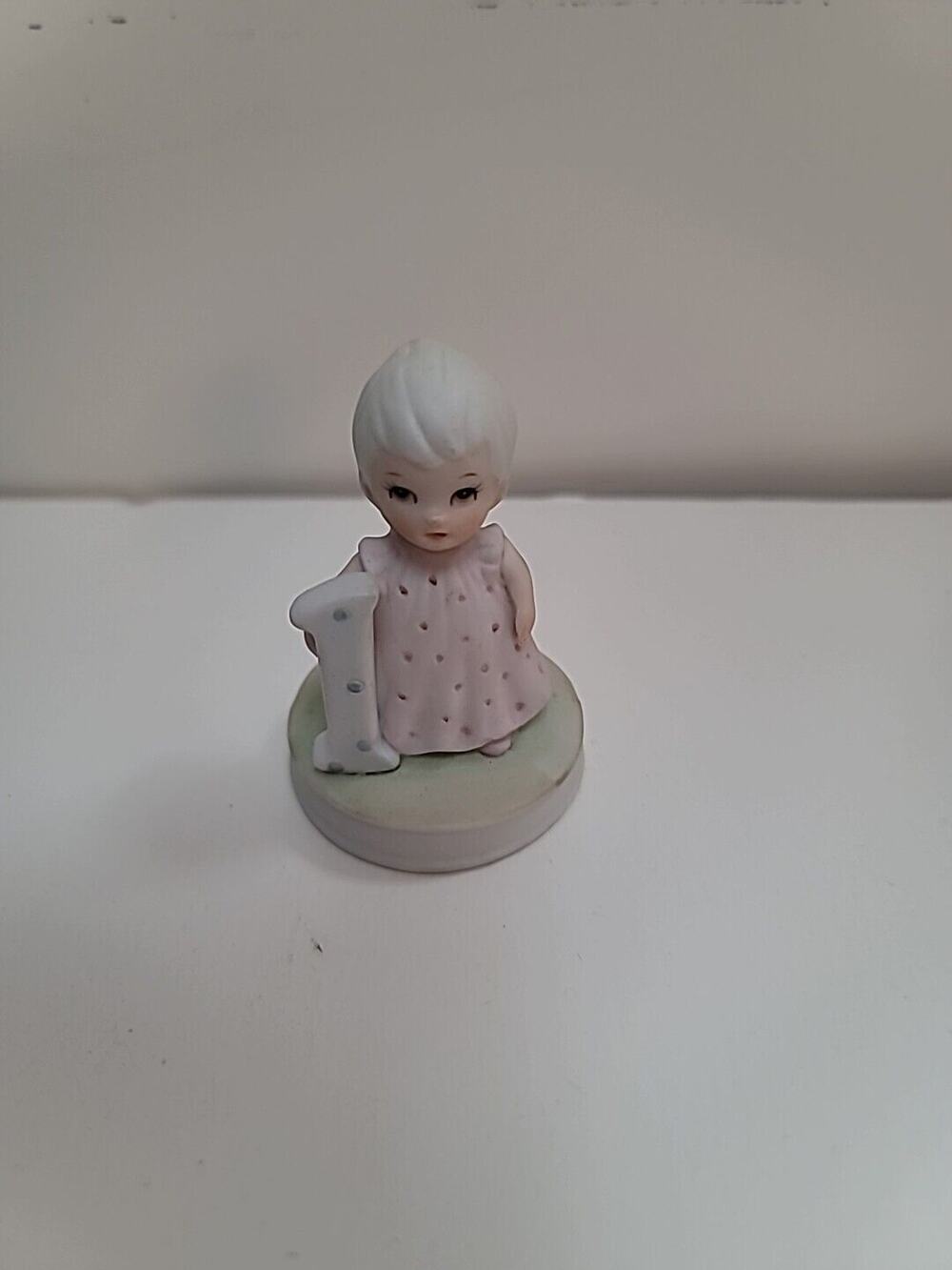 Vintage 1982 Lefton The Christopher Collection Birthday Girl Age One 1 Figurine